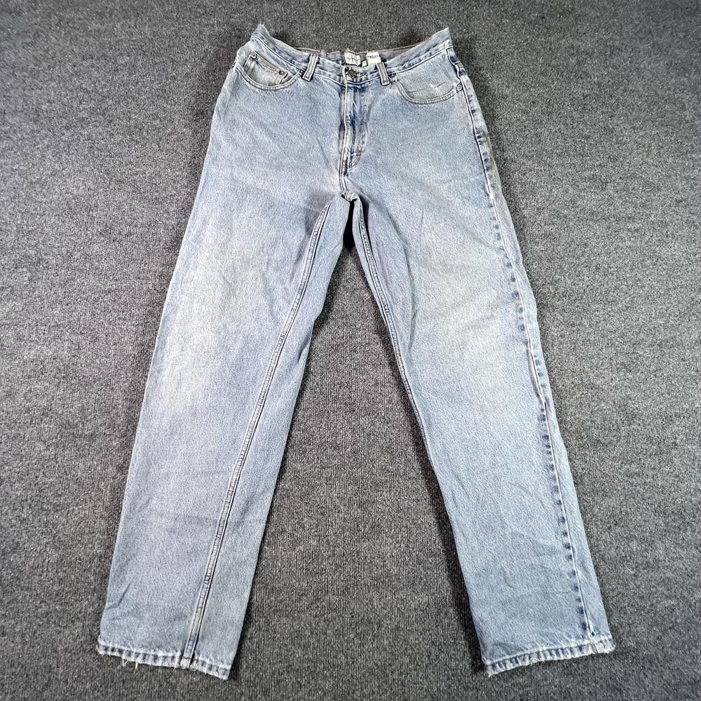 VINTAGE Calvin Klein Straight Jeans Men's 32x32 Blue Cotton Denim Faded Workwear